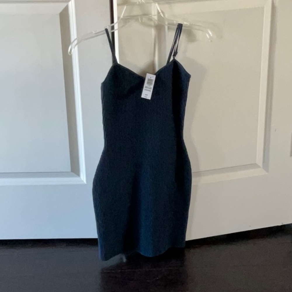 Aritzia Navy Babaton Bodycon Mini Dress Spaghetti Strap